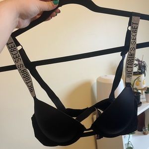 Bedazzled push up bra
